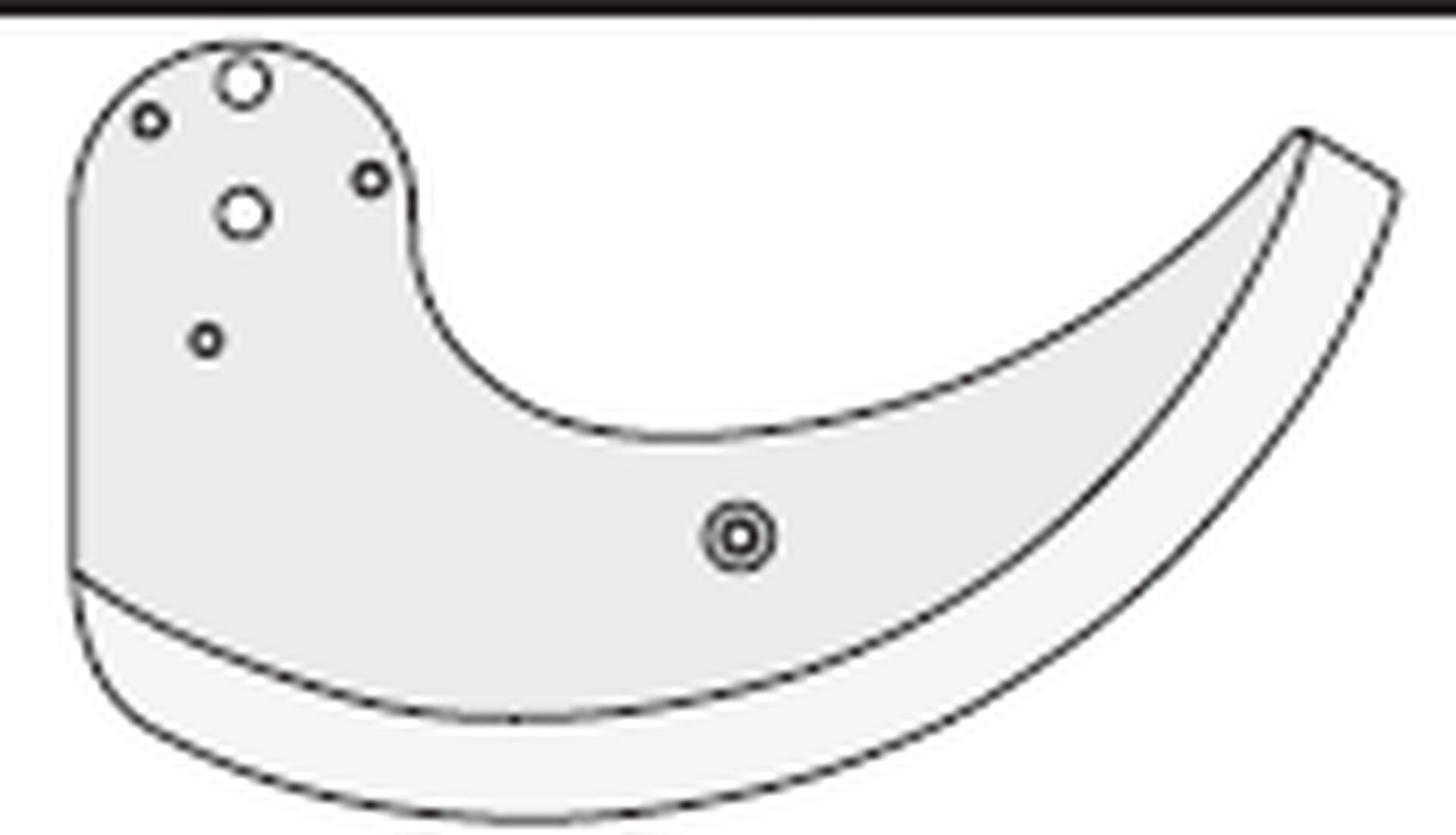 Kuşbaşı Küp Kesme  Makinası  Koparma Bıçağı ( cut-off bıçak  ) R268.5 5/4