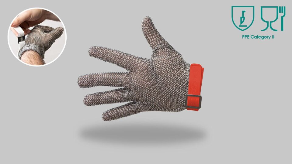 Çelik Örgü Eldiven ( Konçsuz ) 5-XL-SARI